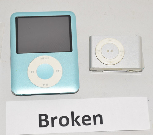 Lot broken apple ipod - broken,